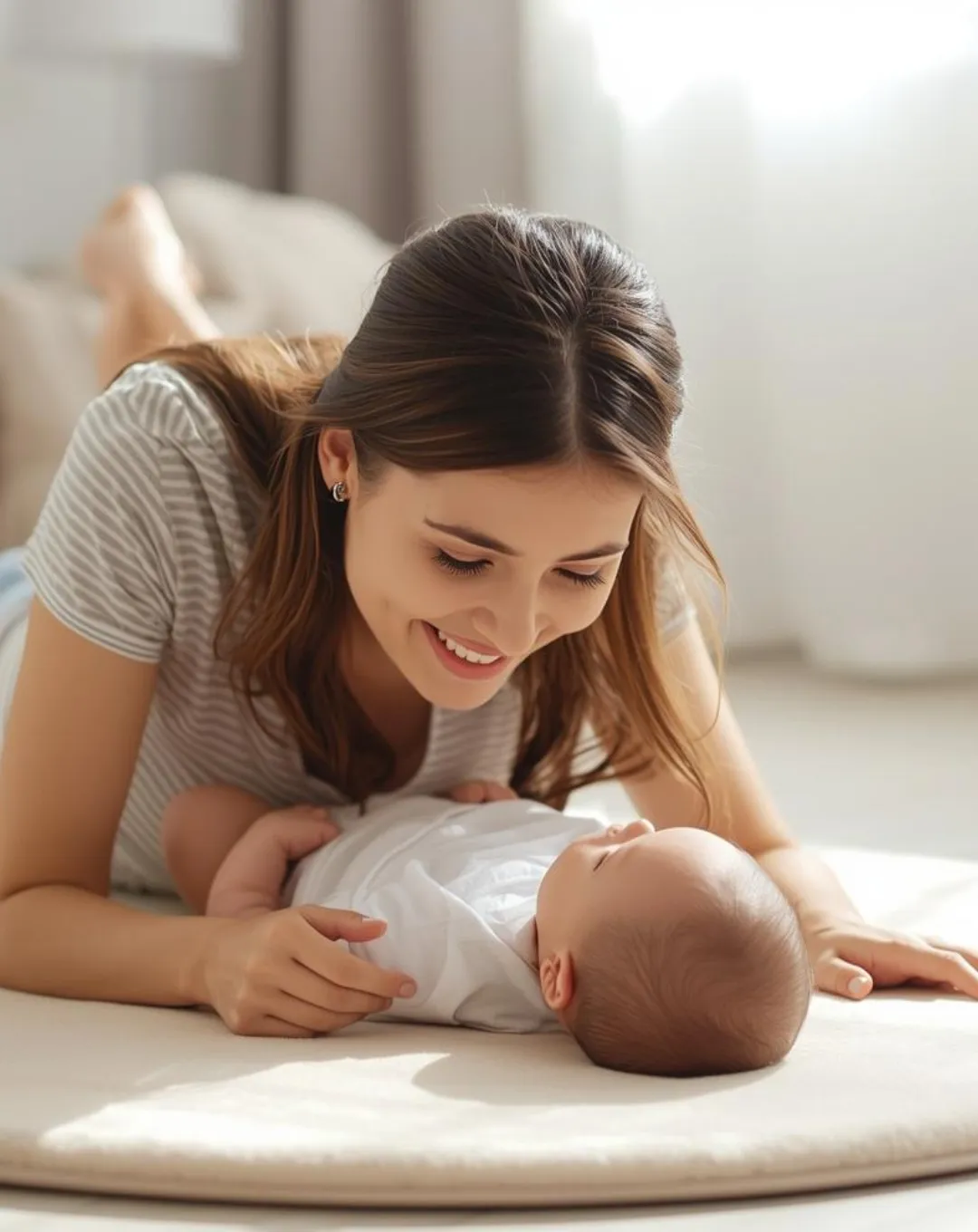 An Evergreen patient with her newborn — care for every stage of life.